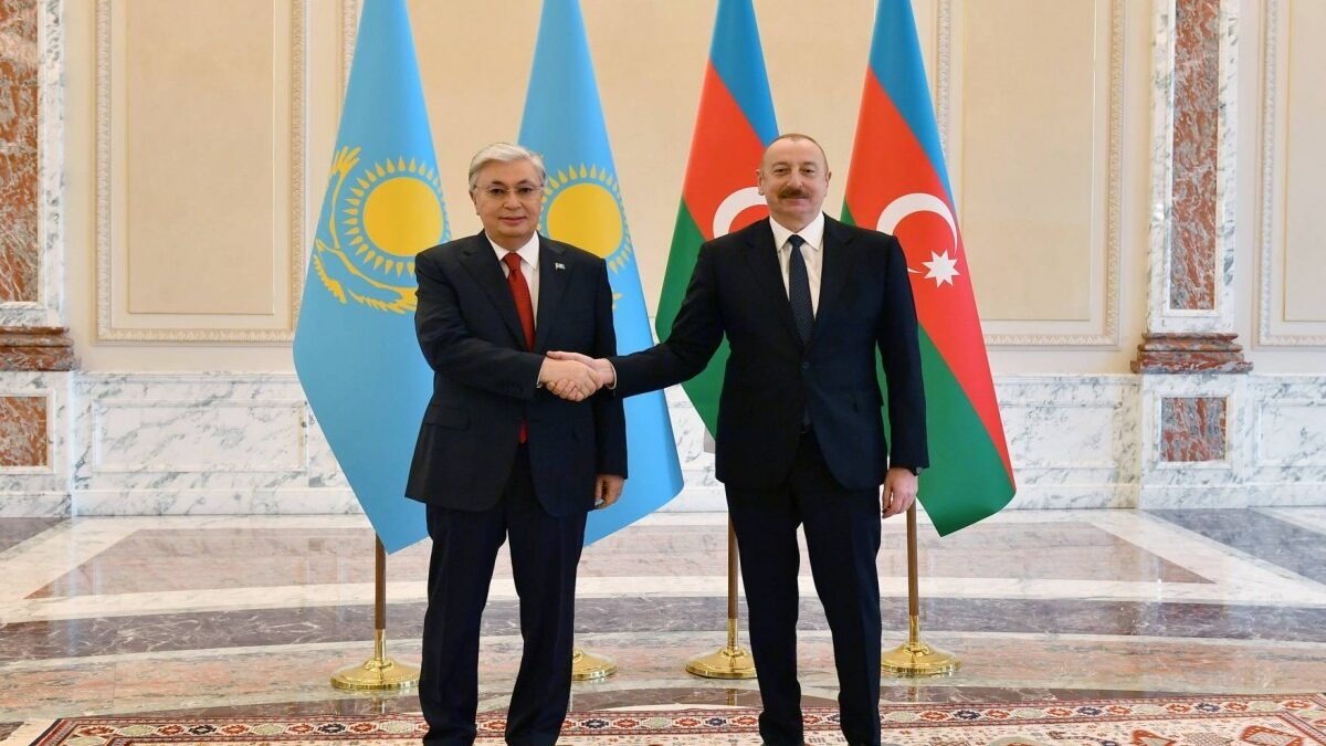 President Ilham Aliyev thanked Kassym-Jomart Tokayev for his support to Azerbaijan