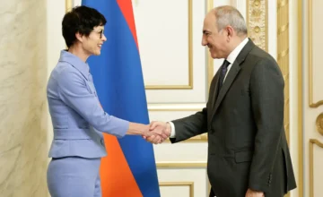 sunnyBaku 12° C USD – 1.700EUR – 1.950TRY – 0.038GEL – 0.626RUB – 0.020UAH – 0.039 Search Main news Latest news Politics Economy Society Sport Culture World Analytics Multimedia Pashinyan and Marta Kos discussed deepening cooperation between Armenia and the EU