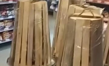 Festive bonfires are on sale in markets