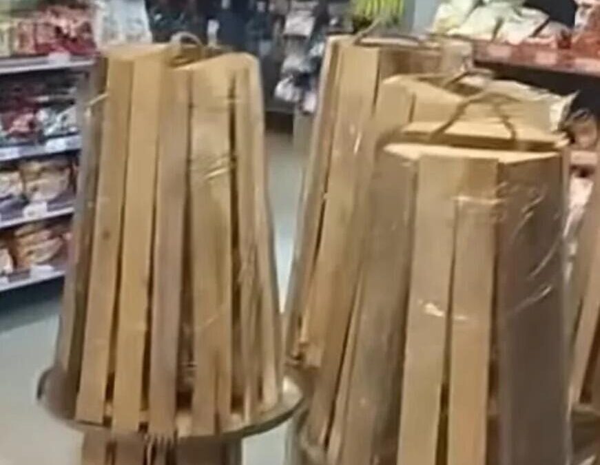 Festive bonfires are on sale in markets