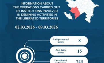Another 23 mines, 743 UXO discovered in liberated territories