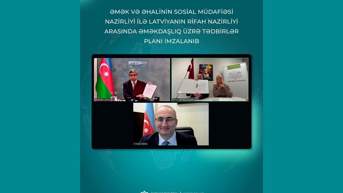 Action Plan on social cooperation signed between Azerbaijan and Latvia