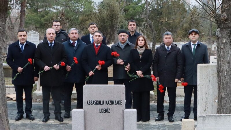 The grave of Abbasgulu Kazimzade, a former member of the National Council, was repaired in Ankara