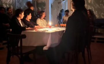 An unexpected incident occurred during the internal viewing of the play “Mühakimə”