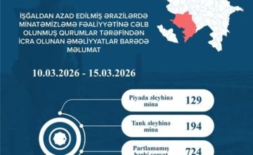 Another 323 mines, 724 UXO discovered in the liberated territories