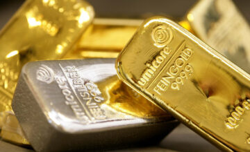 Gold prices rise, silver prices fall in commodity markets