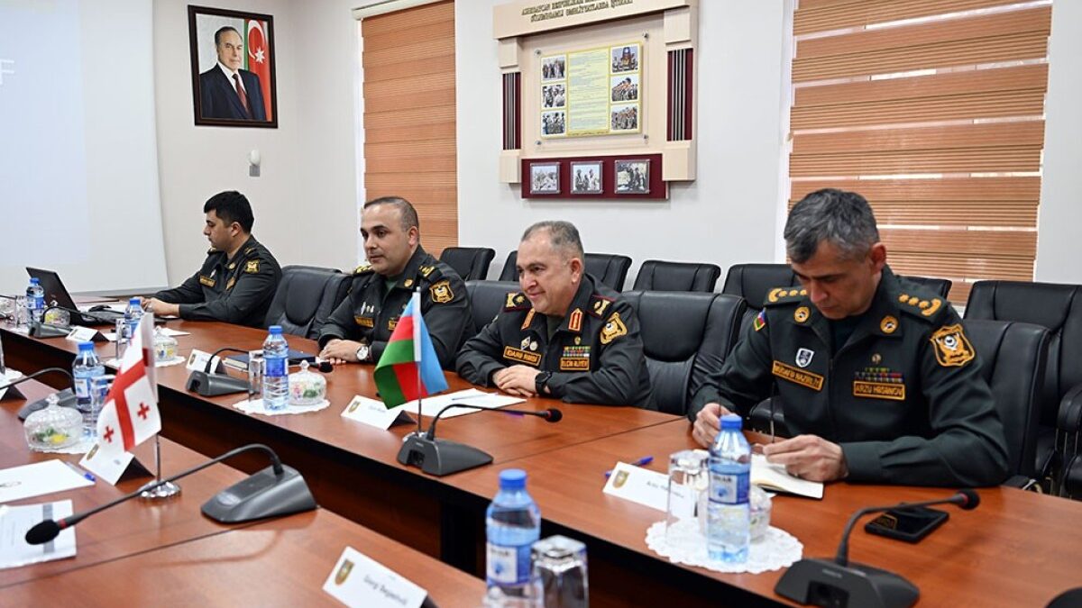A business meeting of military lawyers from Azerbaijan and Georgia was held in Baku