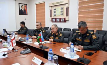 A business meeting of military lawyers from Azerbaijan and Georgia was held in Baku