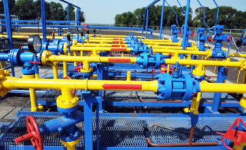 The value of natural gas decreased