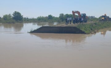 Water level in the Kura River has risen, a dam has breached in the Gargar River – PHOTO