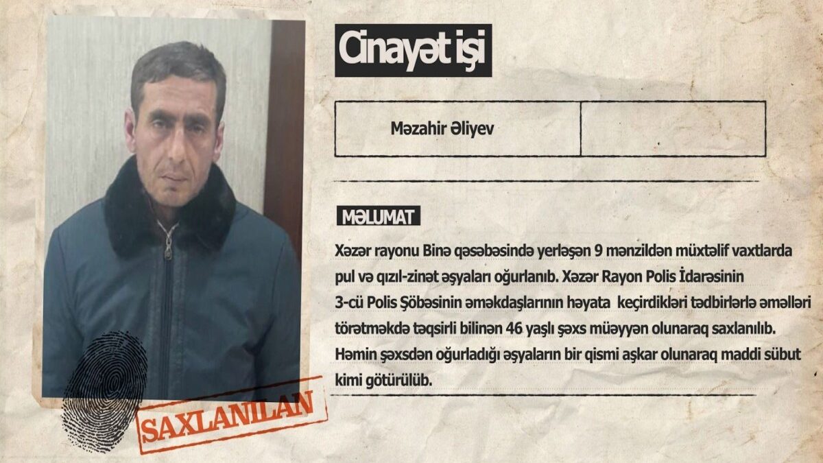 Person who committed theft from 9 apartments in Bina has been arrested – VIDEO