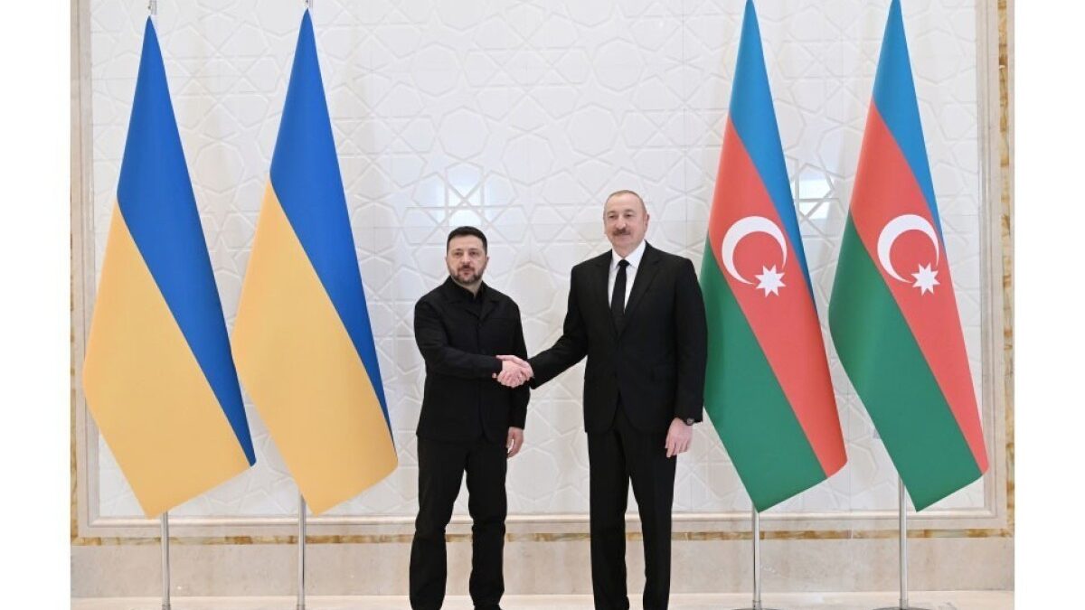 Presidents of Azerbaijan and Ukraine made statements to the press