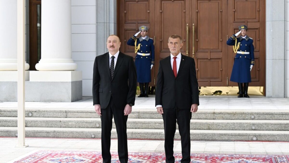 Official welcoming ceremony of Czech Prime Minister Andrej Babiš held in Gabala