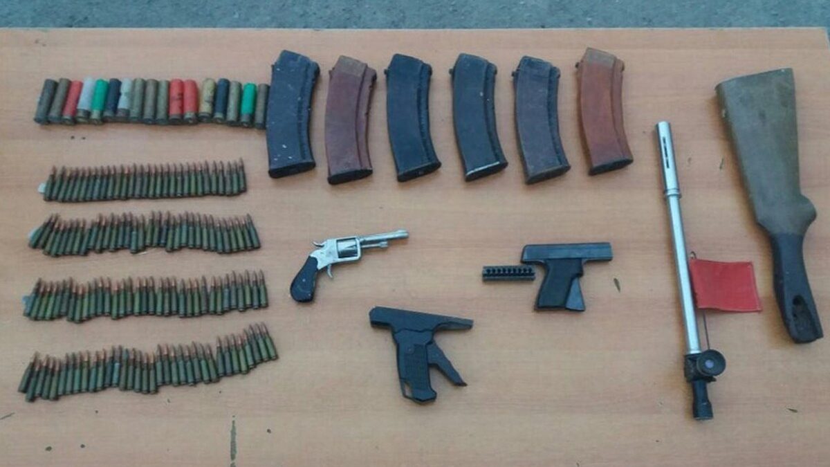 Illegally held weapons discovered
