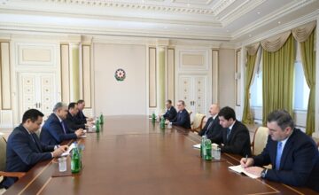 President Ilham Aliyev received the Foreign and Transport Ministers of Kazakhstan