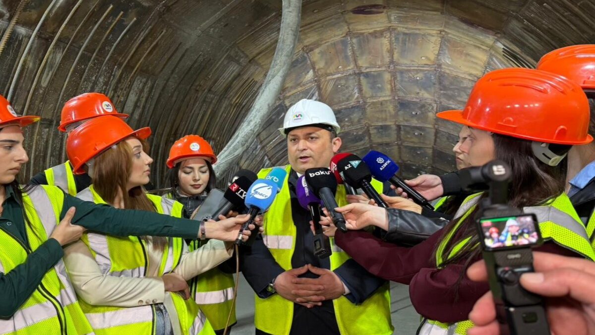 The first stage of the construction of a 200-meter tunnel in the Baku Metro has been completed