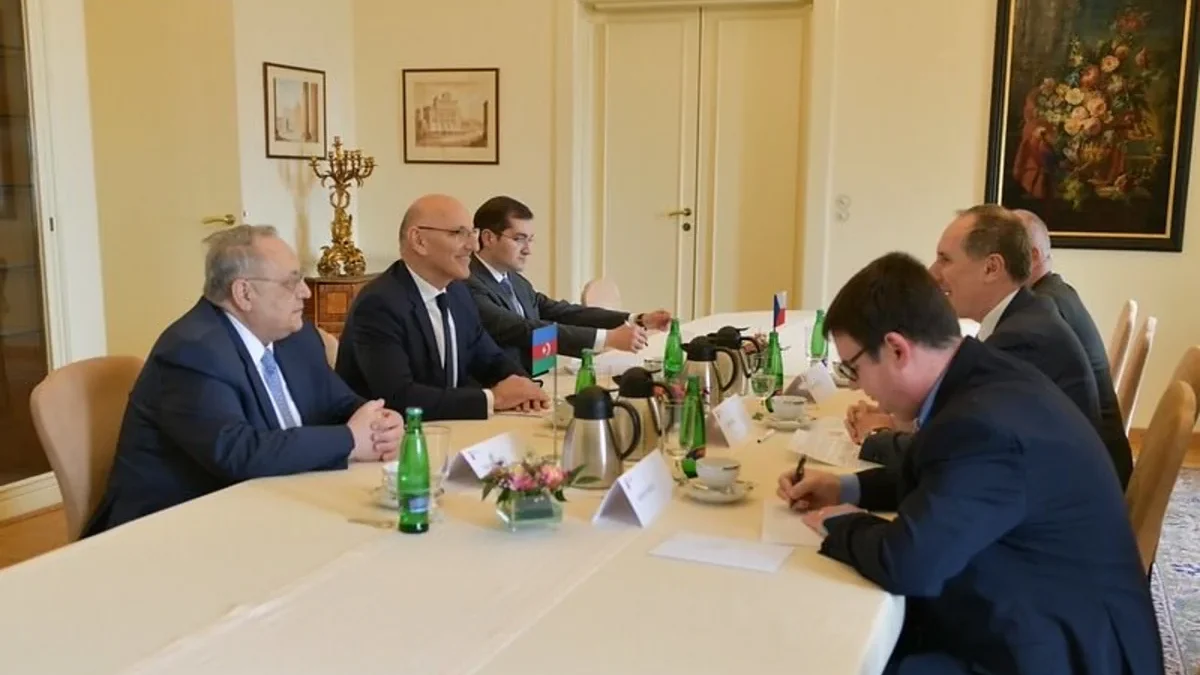 Elchin Amirbayov and Jiri Brodsky discussed security in the South Caucasus