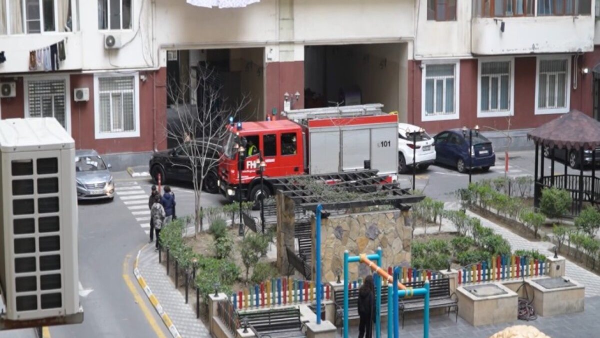 MES conducted a conditional fire drill in a residential complex in Baku – VIDEO