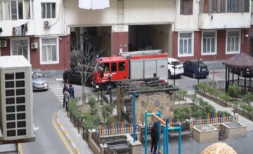 MES conducted a conditional fire drill in a residential complex in Baku – VIDEO