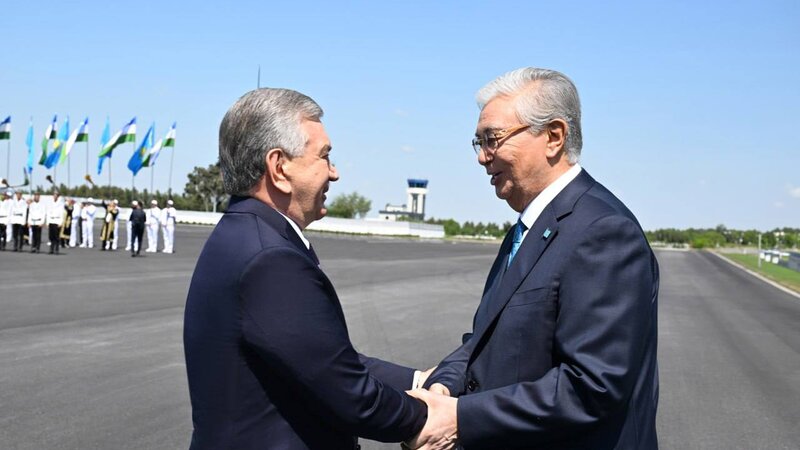 President of Kazakhstan is on a visit to Uzbekistan