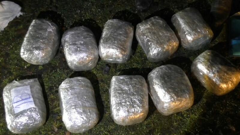 Police discovered over 10.2 kilograms of narcotic substances