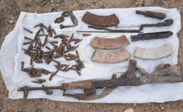 7 automatic weapons and 526 cartridges of various calibers were discovered yesterday