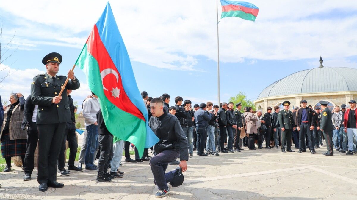 A farewell ceremony for conscripts to military service was held in Nakhchivan