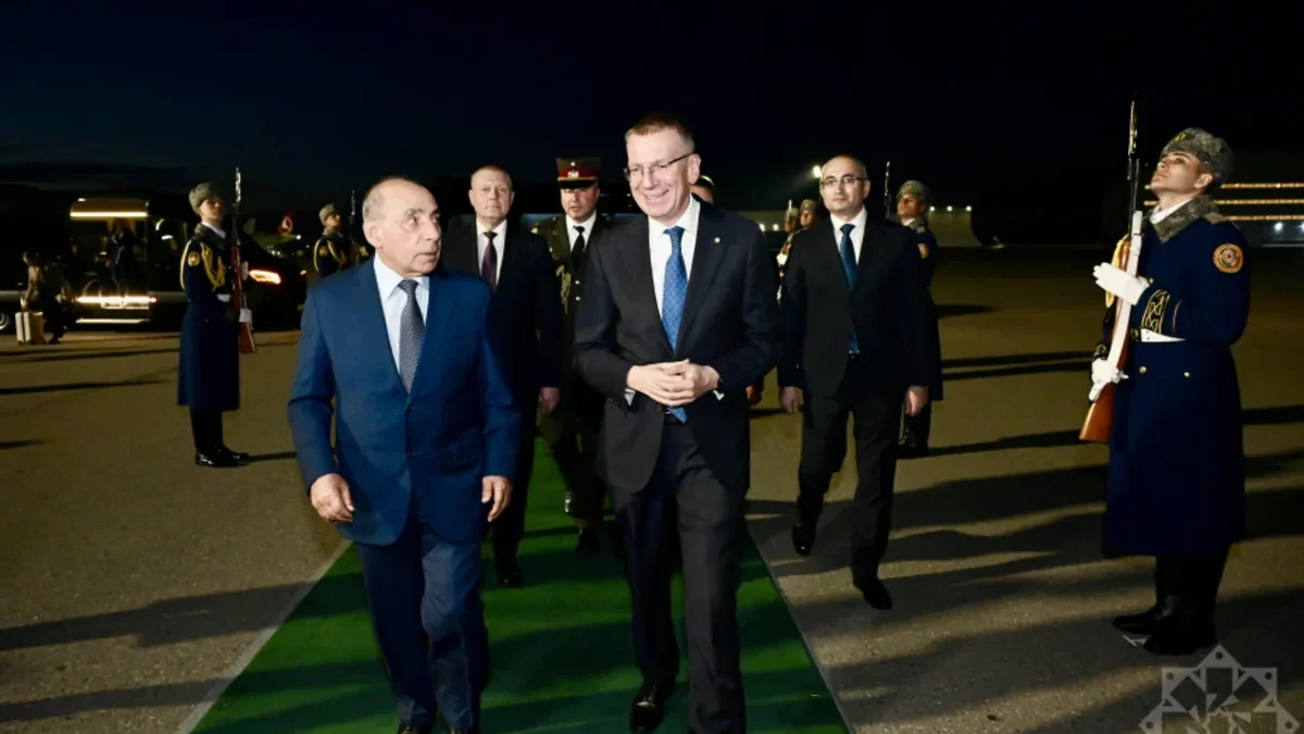 President of Latvia has arrived in Azerbaijan for an official visit