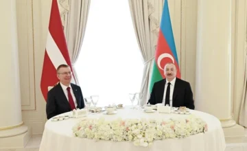 Official lunch held in honor of the President of Latvia