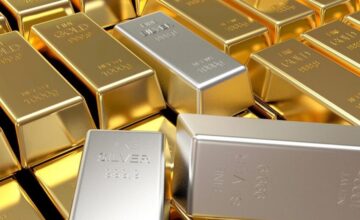 Gold prices fell, silver prices rose
