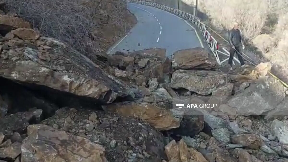 Rockfall occurred in Nakhchivan