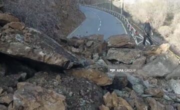 Rockfall occurred in Nakhchivan