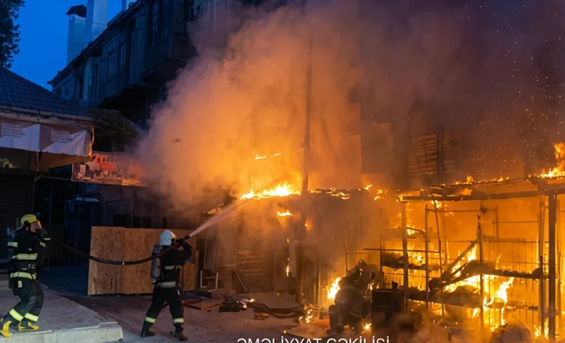 Market burned down in Goychay – VIDEO