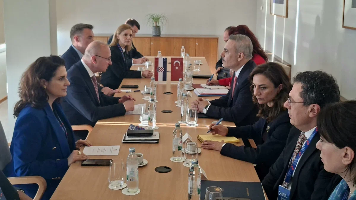 Hakan Fidan met with his Croatian counterpart in Dubrovnik