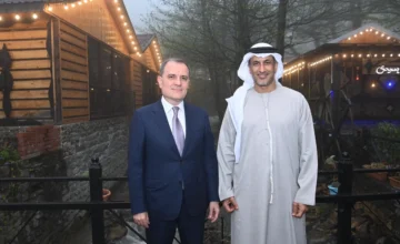 Jeyhun Bayramov met with a delegation led by the Minister of State of the UAE