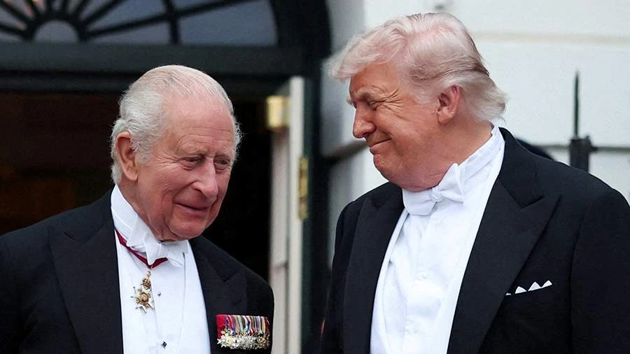 Trump allowed himself to joke about King Charles III