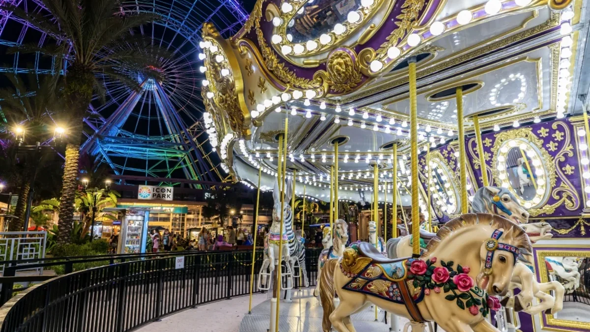 Two police officers injured during riots at an amusement park in the USA