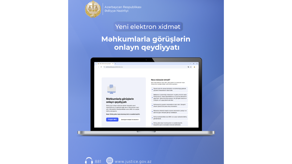 Online registration service for meetings with convicts has been launched