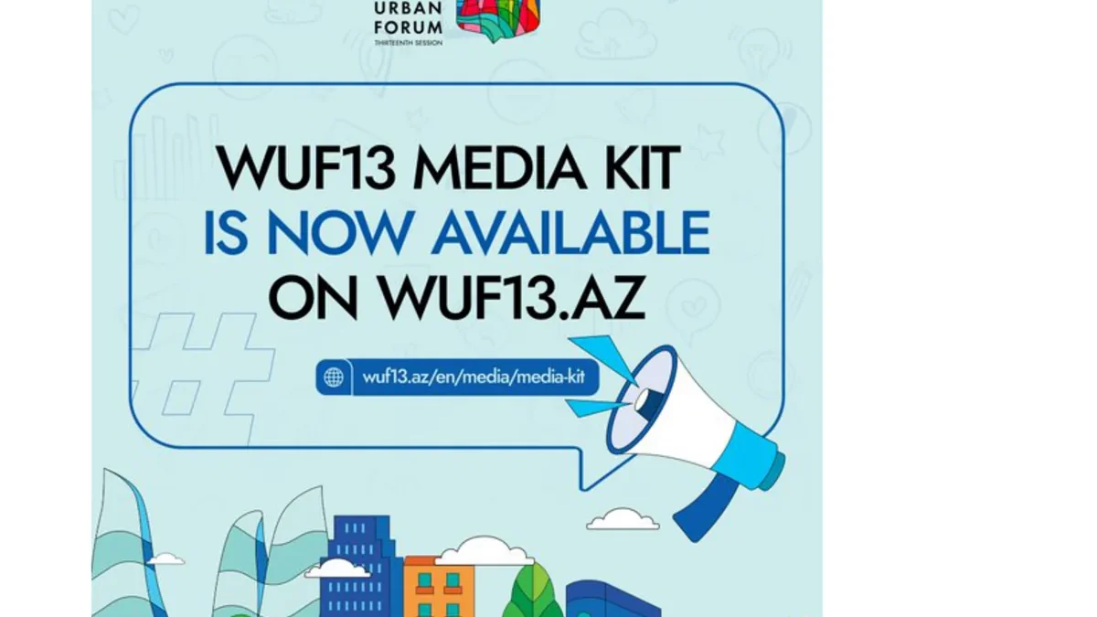 “WUF13 Media Kit” prepared for media representatives