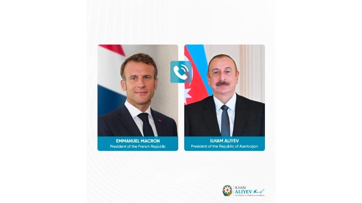 Emmanuel Macron called the President of Azerbaijan