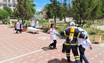 MES held an event on emergency response rules at Nakhchivan Medical College