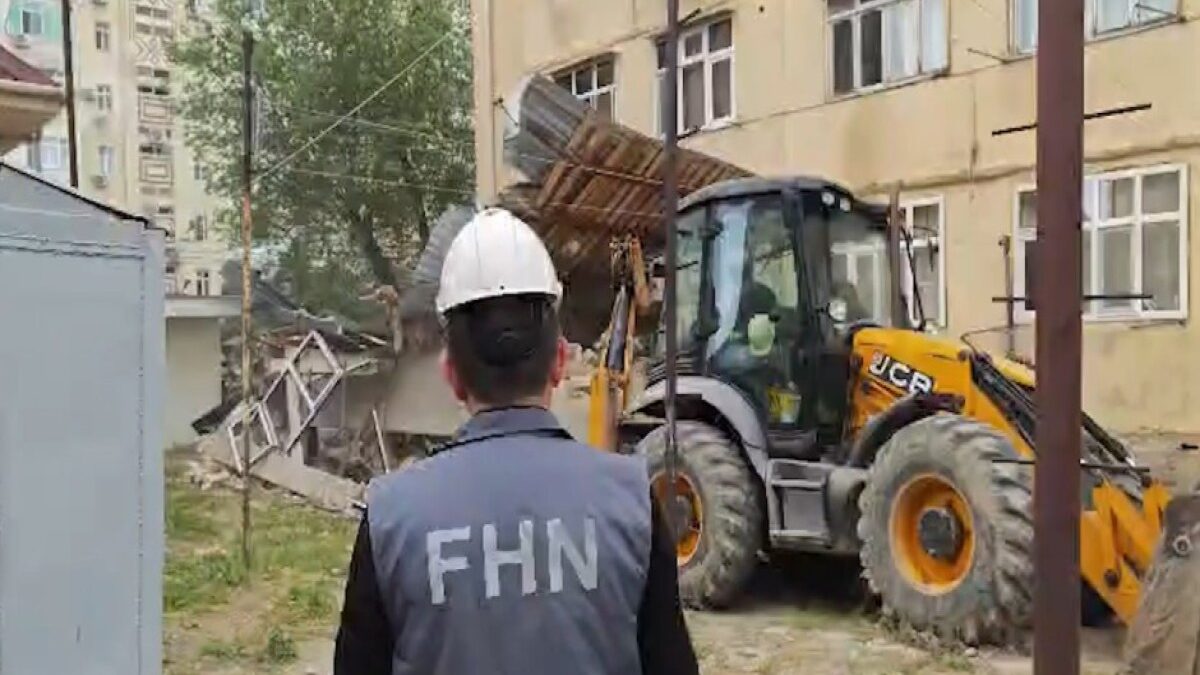 Illegal construction demolished in Sumgayit – VIDEO