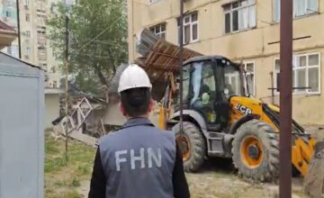 Illegal construction demolished in Sumgayit – VIDEO