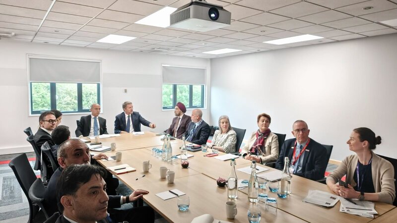 Emin Amrullayev visited the University of Warwick in the UK