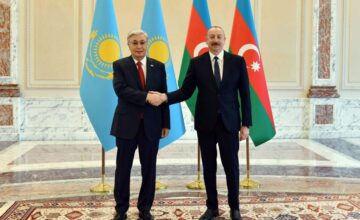 Kassym-Jomart Tokayev congratulated President Ilham Aliyev