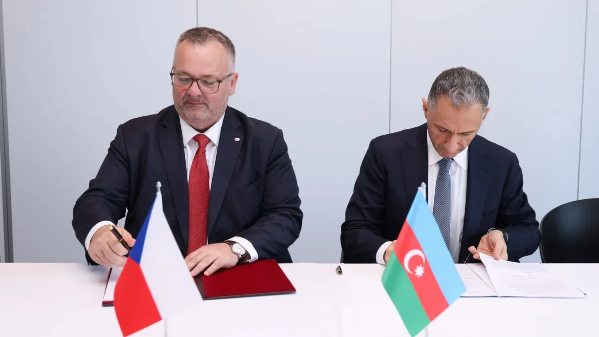 Memorandum of Understanding on transport and urban mobility signed between Azerbaijan and Czech Republic