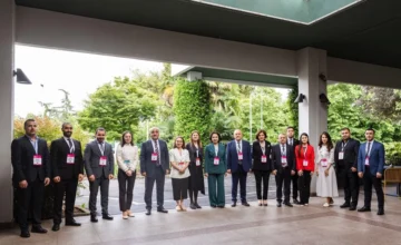 Azerbaijani delegation participates in an international summit in Milan