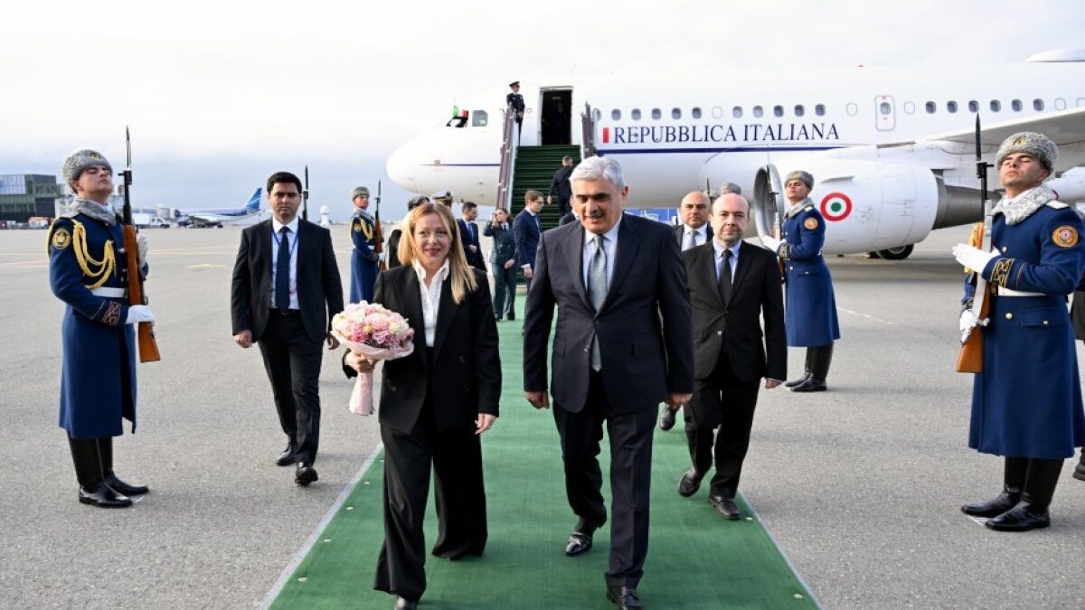 Italian Prime Minister Giorgia Meloni has arrived in Azerbaijan