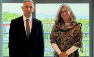 Rashad Nabiyev and Anacláudia Rossbach discussed preparations for WUF13