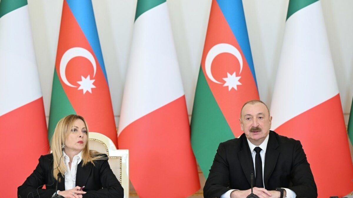 A video clip of President Ilham Aliyev’s meeting with Giorgia Meloni has been shared on his social media accounts